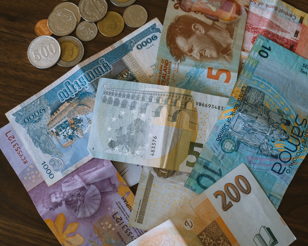 assorted-currency banknotes
