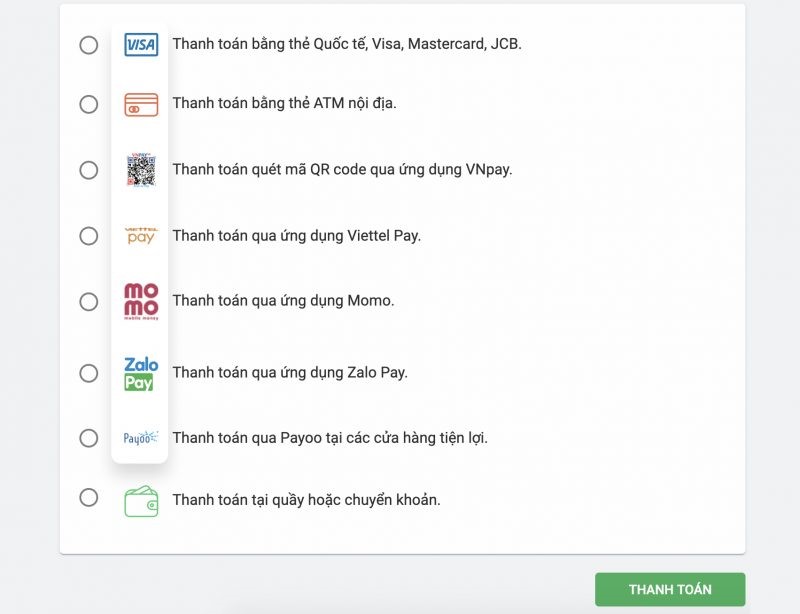 Gotadi đem đến trải nghiệm booking trọn vẹn với dịch vụ thanh toán đa cổng.