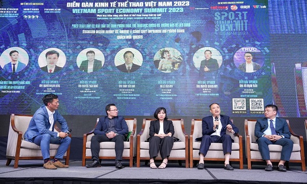 The Vietnam Sports Economy Summit 2023 with the theme "Exploiting the Potential of the Sports Economy in the New Era"
