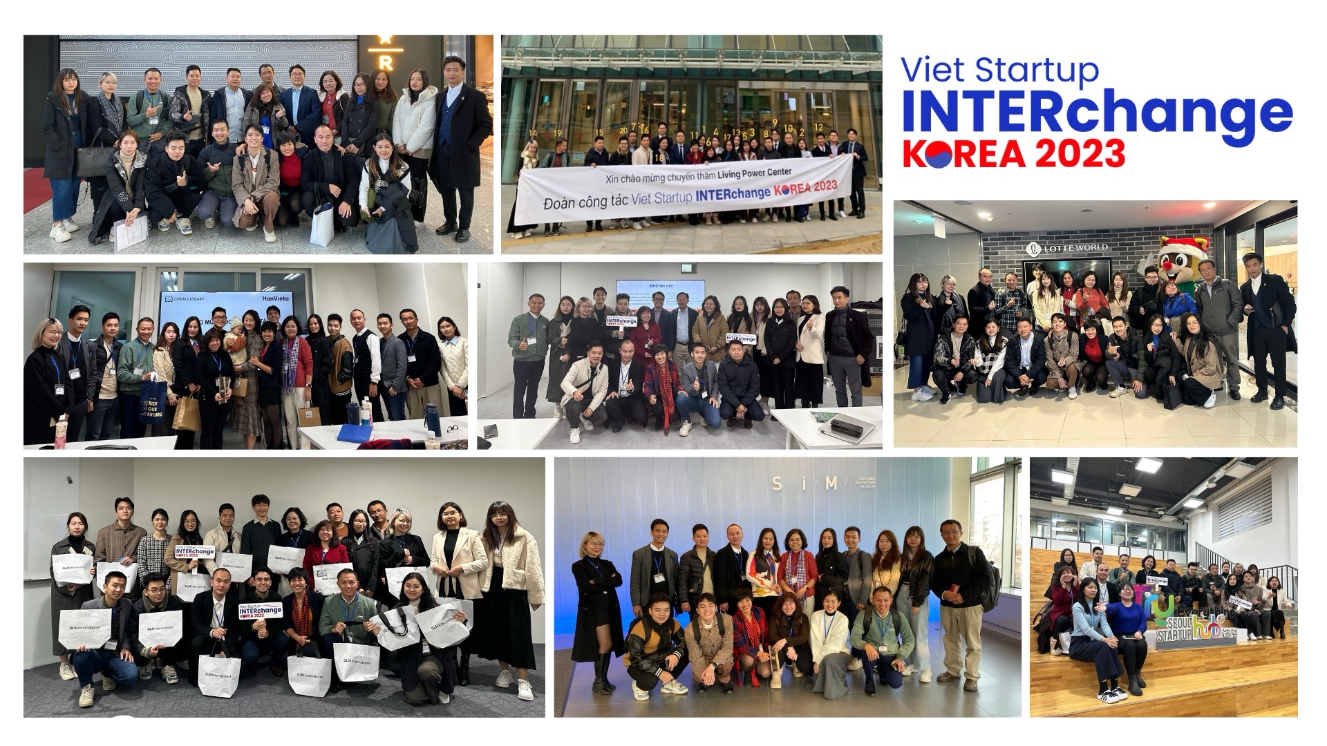 Các startup tham gia chương trình Viet Startup INTERchange Korea 2023, đồng thực hiện bởi BambuUP và AIT Vietnam, dưới sự chỉ đạo của Trung tâm Hỗ trợ Doanh nghiệp TP. Hà Nội