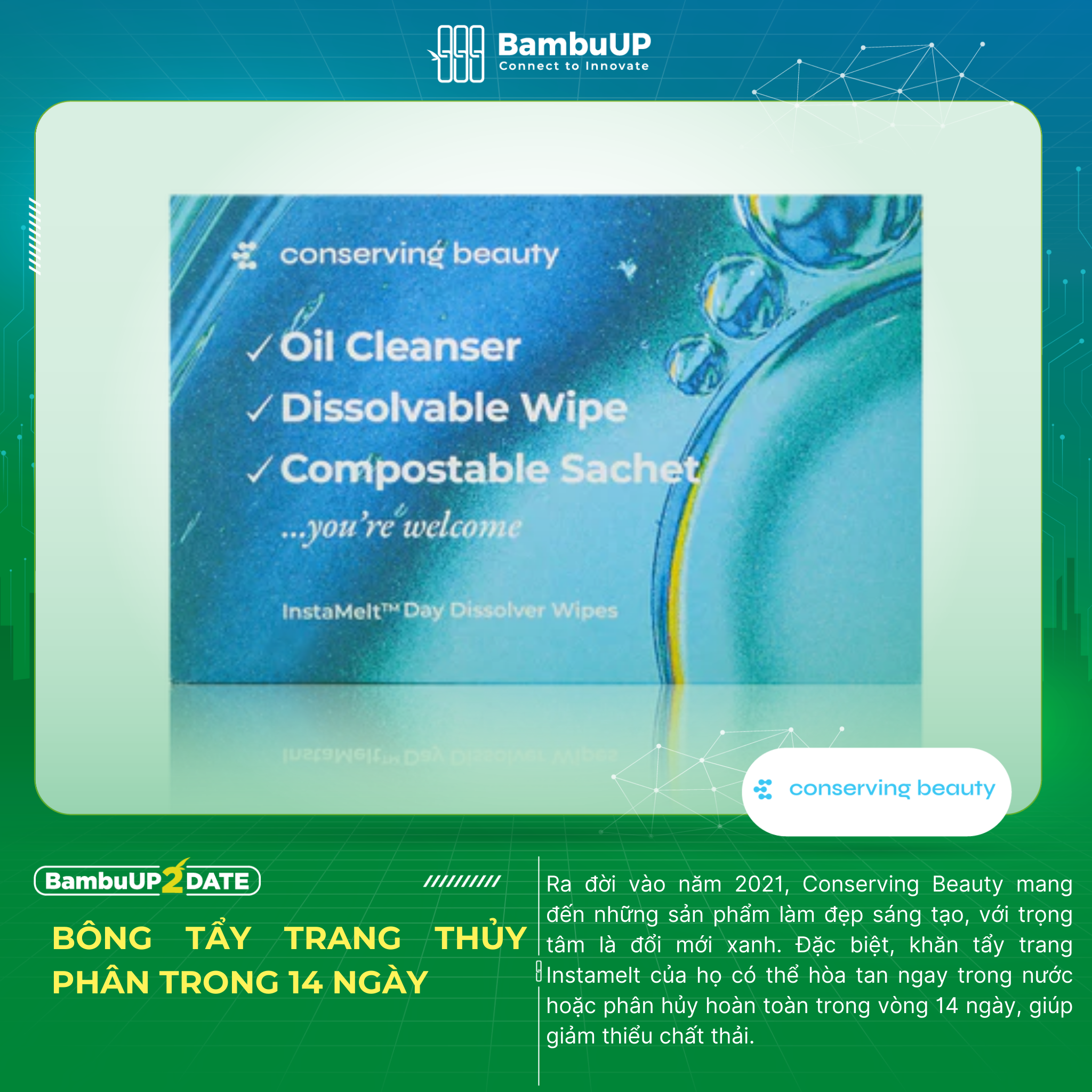 Conserving Beauty: Giảm thiểu rác thải với bông tẩy trang tan liền
